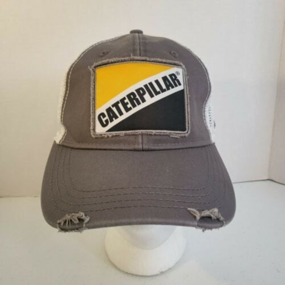 Caterpillar Trucker Snapback Meshback Hat Adjustable Cap